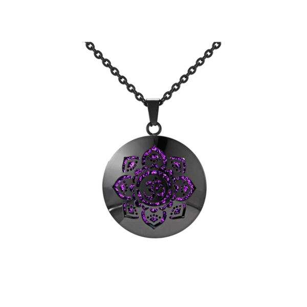 Collar Difusor Aromaterapia Om Negro
