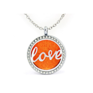 Collar Difusor Aromaterapia Amor con Zirconias