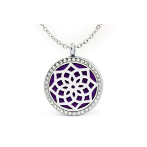 Collar Difusor Aromaterapia Mándala con Zirconias
