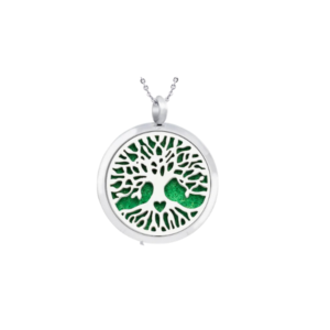 Collar relicario aromaterapia Árbol de la Vida Corazón